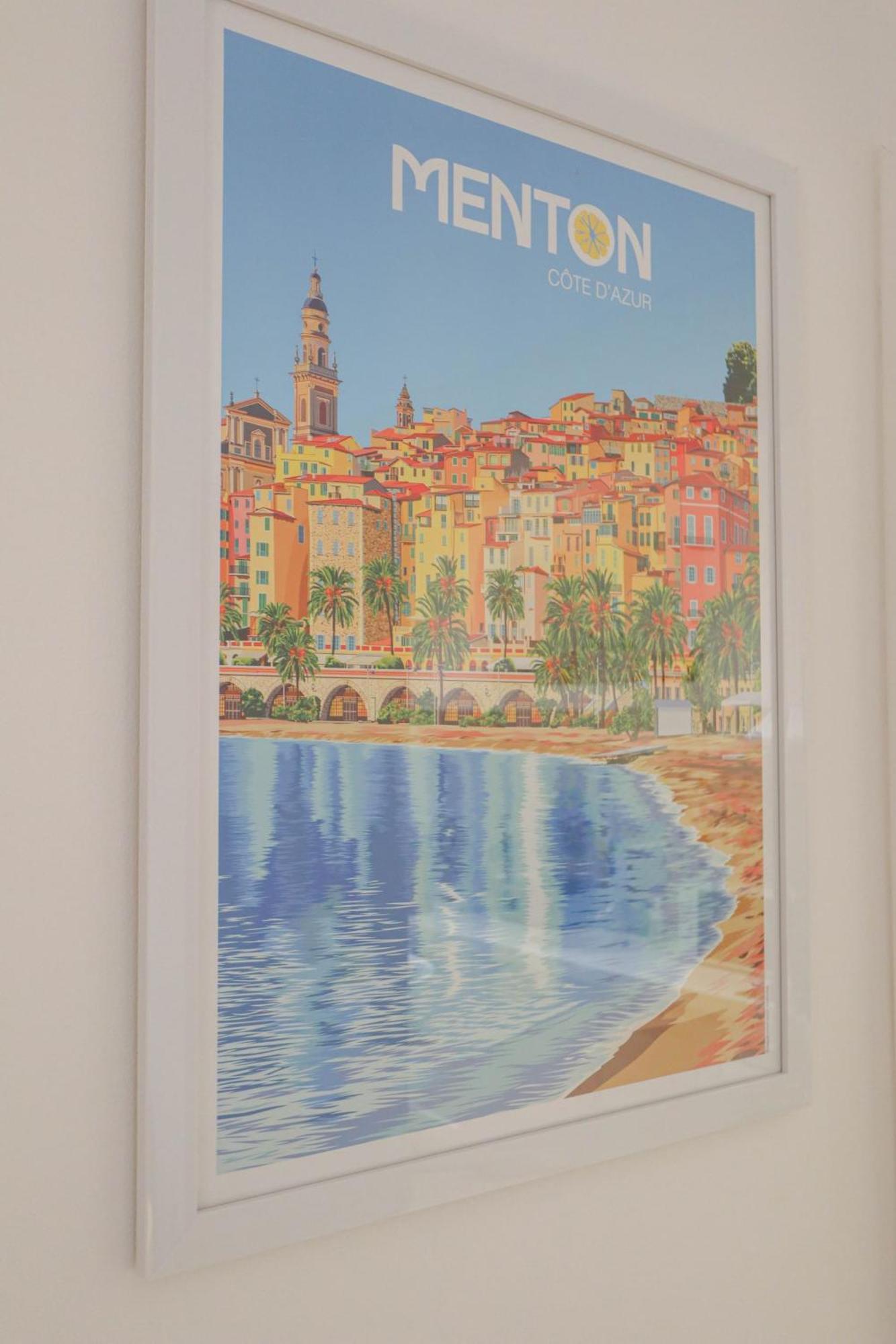 "Le Garavan Palace" Idyllique, Proche Gare Et Plage 芒通 外观 照片